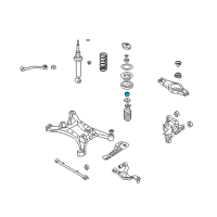 OEM 2008 Nissan Maxima Bush-Rear Shock Absorber Diagram - 56218-3Z600