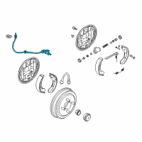 OEM 2006 Chevrolet Aveo Rear Speed Sensor Diagram - 95996129