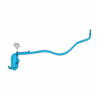 OEM Lincoln LS Washer Hose Diagram - XW4Z-13C100-AA