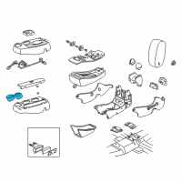 OEM 2001 Ford Taurus Cup Holder Diagram - 3F1Z-5413562-AA