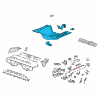 OEM 2017 Chevrolet Sonic Rear Floor Pan Diagram - 95231590