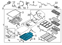 OEM Kia Niro EV Panel Assembly-Battery P Diagram - 375P1K4000