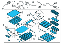 OEM Kia BATTERY SYSTEM ASSY Diagram - 37501Q4000