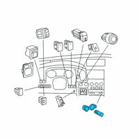 OEM Toyota Sequoia Start Button Diagram - 89611-52034