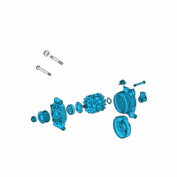 OEM 2011 Lexus GS460 Alternator Compatible Diagram - 27060-38060