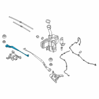 OEM 2019 BMW i3 Right Wiper Arm Diagram - 61-61-7-322-164