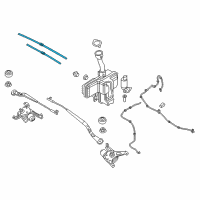 OEM 2015 BMW i3 Wiper Blade Set Diagram - 61-61-2-410-957