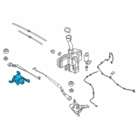 OEM 2020 BMW i3 Windshield Wiper Motor Right Diagram - 61-61-7-359-450