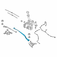 OEM 2017 BMW i3 Windshield Wiper Arm Left Diagram - 61-61-7-322-162