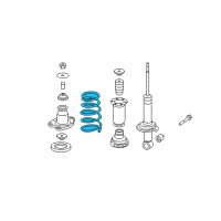 OEM 2006 Honda Ridgeline Spring, Rear Diagram - 52441-SJC-A01