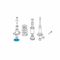 OEM 2010 Honda Ridgeline Rubber, Rear Spring Mounting Diagram - 52686-SJC-A01