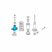 OEM 2014 Honda Ridgeline Base, Rear Shock Absorber Mounting Diagram - 52675-SJC-A01