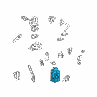 OEM Acura Canister Assembly Diagram - 17011-SL0-A50