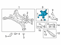 OEM 2022 Toyota GR86 Knuckle Diagram - SU003-10802
