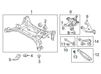 OEM 2014 Scion FR-S Lower Control Arm Bushing Diagram - SU003-00365