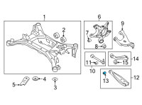 OEM 2020 Toyota 86 Lower Control Arm Bushing Diagram - SU003-00365