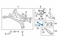 OEM 2018 Toyota 86 Tie Rod Diagram - SU003-00362