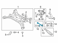 OEM Toyota Tie Rod Diagram - SU003-00362