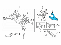 OEM Toyota GR86 Upper Control Arm Diagram - SU003-07493