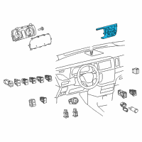 OEM 2018 Toyota Sienna Dash Control Unit Diagram - 55900-08210