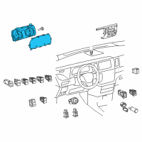 OEM Toyota Instrument Cluster Diagram - 83800-08730