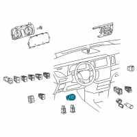 OEM 2016 Toyota Sienna Power Switch Diagram - 89611-08011