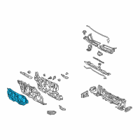 OEM 2012 Toyota Corolla Front Insulator Diagram - 55223-02210