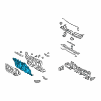 OEM Toyota Matrix Dash Panel Diagram - 55101-02860