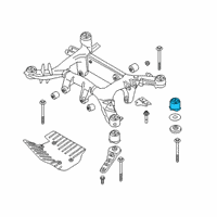 OEM 2020 BMW X5 Rubber Mounting Rear Diagram - 33-31-6-860-420