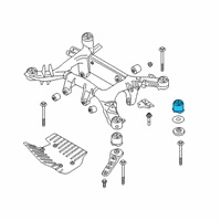 OEM BMW 640i xDrive Gran Turismo Rubber Mounting Rear Diagram - 33-31-6-860-420