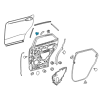 OEM 2019 Lexus RX450hL Seal, Rear Door Belt Diagram - 68196-48010