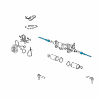 OEM 2012 Cadillac Escalade Inner Tie Rod Diagram - 15895647