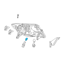 OEM 2017 Nissan Titan Bulb Diagram - 26261-9B90A