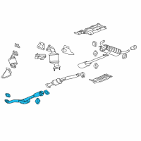 OEM 2015 Chevrolet Equinox Front Pipe Diagram - 23114283