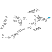 OEM 2008 Chevrolet Equinox Tailpipe Extension Diagram - 15222269