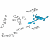 OEM Chevrolet Equinox Muffler & Pipe Diagram - 22754172