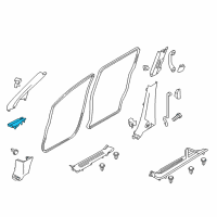 OEM Nissan Quest GARNISH Assembly-Front Pillar, RH Diagram - 769A3-1JA0B