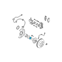 OEM 2002 Nissan Sentra Cover-Dust, A Diagram - 39252-50Y6C