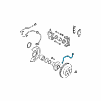 OEM 2006 Nissan Sentra Hose Assy-Brake, Front Diagram - 46210-4Z000