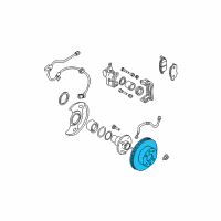 OEM 2001 Nissan Sentra Rotor Disc Brake Front Diagram - 40206-4Z810