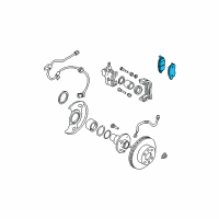 OEM 1991 Nissan Maxima Disc Brake Pad Kit Diagram - DA06M-2Y991