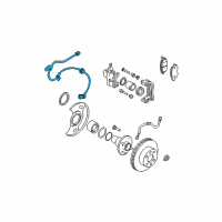 OEM 2000 Nissan Sentra Sensor Assembly-Anti SKID, Front RH Diagram - 47910-5M000