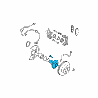 OEM 2002 Nissan Sentra Hub Assembly Road Wheel Diagram - 40202-4M405