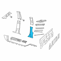 OEM 2014 Ram 1500 Panel-C Pillar Diagram - 1EB78DX9AB