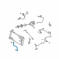 OEM 2002 Toyota Prius Pipe, Cooler Refrigerant Discharge, A Diagram - 88715-47020