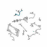 OEM Toyota Prius Suction Hose Diagram - 88712-47020