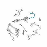 OEM Toyota Prius Suction Pipe Diagram - 88717-47030