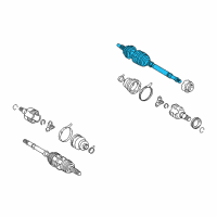 OEM 2001 Toyota Prius Outer Joint Assembly Diagram - 43460-49038