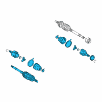 OEM Toyota Prius Axle Assembly Diagram - 43420-47012