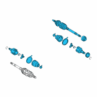 OEM Toyota Prius Axle Assembly Diagram - 43410-47012